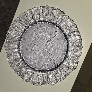Textured Purple Decorative Or Serving Plate
